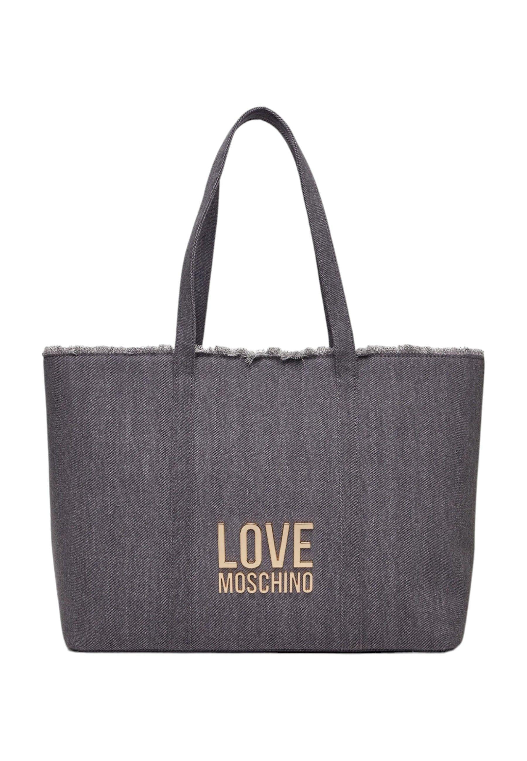 LOVE MOSCHINO Borsa Tote Donna Azzurro Blu JC4321PP0IKQ0765 - Sandrini Calzature e Abbigliamento