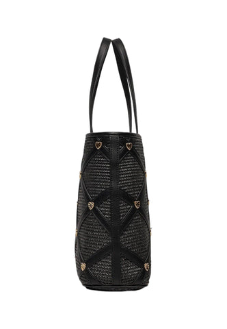 LOVE MOSCHINO Borsa Tote Donna Nero Oro JC4307PP0IKO100A - Sandrini Calzature e Abbigliamento