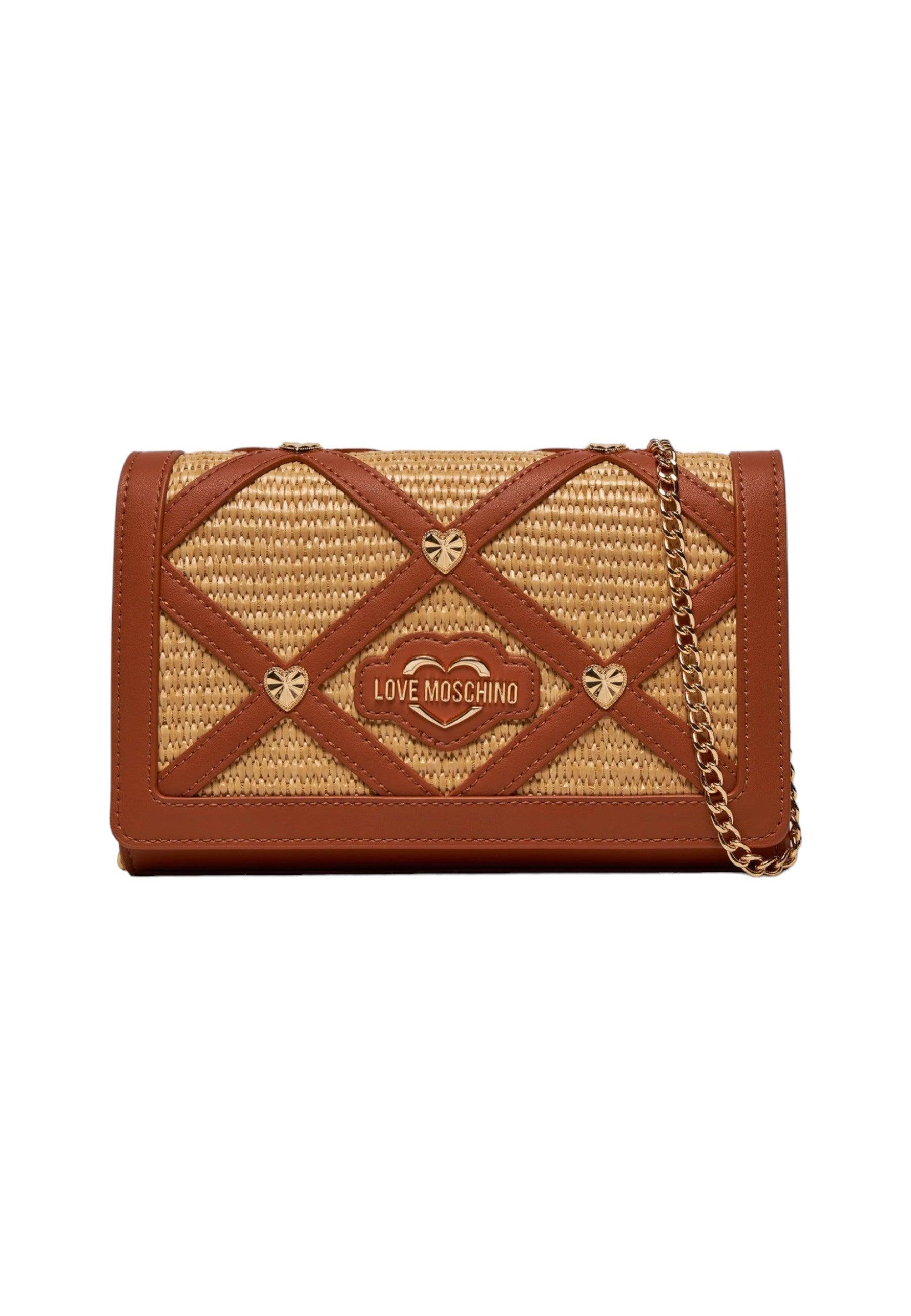 LOVE MOSCHINO Pochette Donna Cuoio Oro JC4314PP0IKO110A - Sandrini Calzature e Abbigliamento