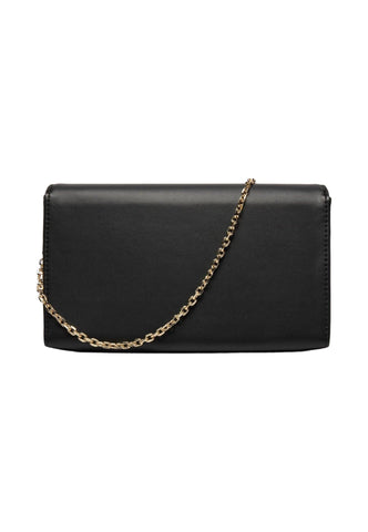 LOVE MOSCHINO Pochette Donna Nero Oro JC4293PP0IKK100A - Sandrini Calzature e Abbigliamento