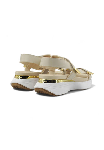 MICHAEL KORS Ari Sandalo Donna Cream Beige 43S4ARFA1L - Sandrini Calzature e Abbigliamento