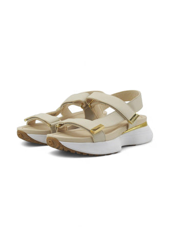 MICHAEL KORS Ari Sandalo Donna Cream Beige 43S4ARFA1L - Sandrini Calzature e Abbigliamento