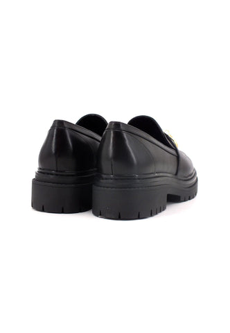 MICHAEL KORS Parker Lug Loafer Mocassino Donna Black 40F2PKFP1L - Sandrini Calzature e Abbigliamento