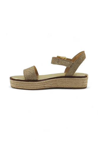 MICHAEL KORS Richie Sandalo Donna Champagne Oro 40S4RIFSAD - Sandrini Calzature e Abbigliamento
