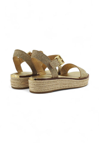 MICHAEL KORS Richie Sandalo Donna Champagne Oro 40S4RIFSAD - Sandrini Calzature e Abbigliamento