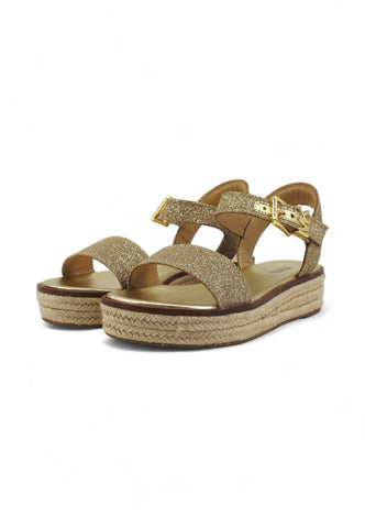MICHAEL KORS Richie Sandalo Donna Champagne Oro 40S4RIFSAD - Sandrini Calzature e Abbigliamento
