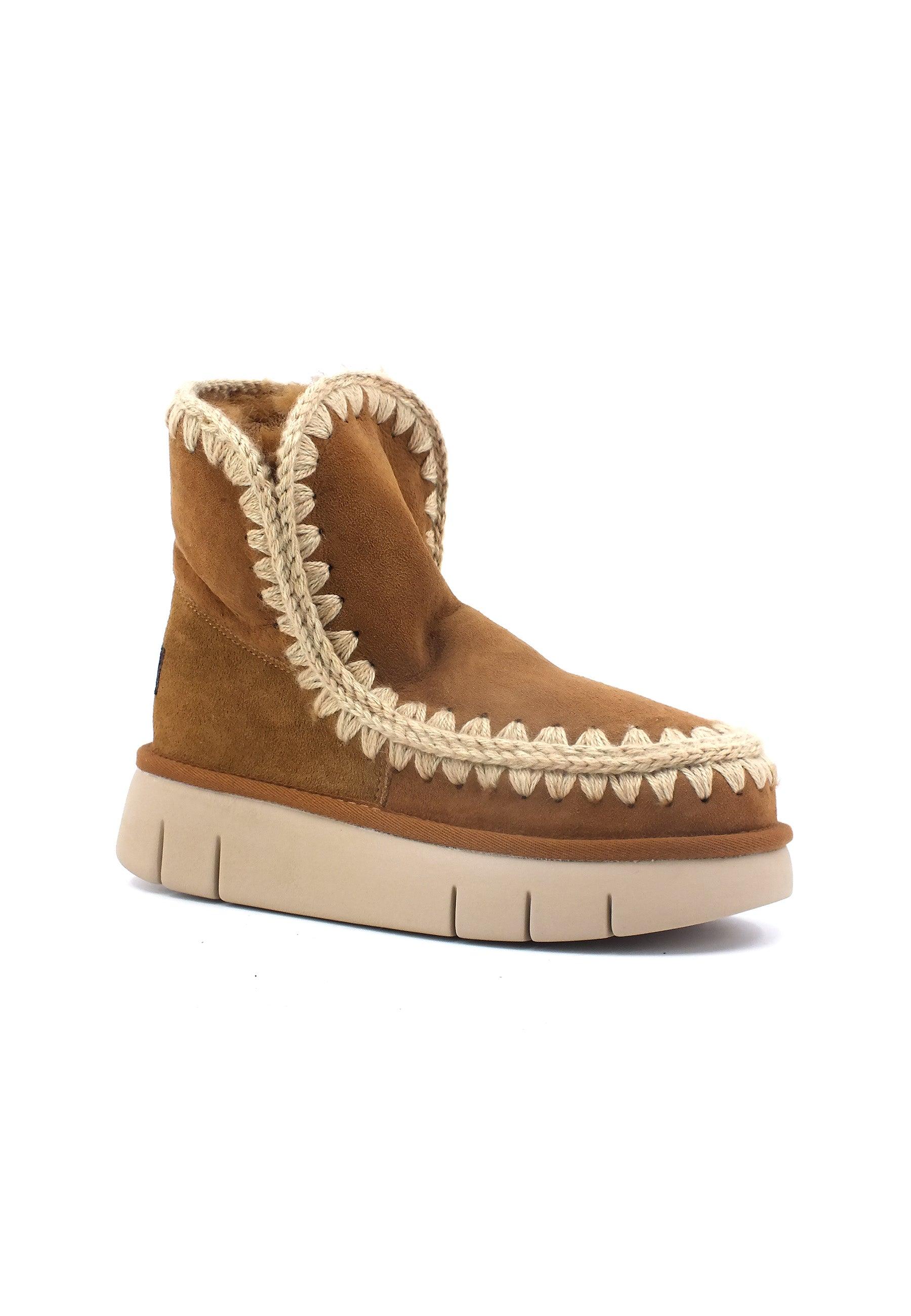 MOU Eskimo Bounce Stivaletto Pelo Donna Cognac MU.FW531002A - Sandrini Calzature e Abbigliamento