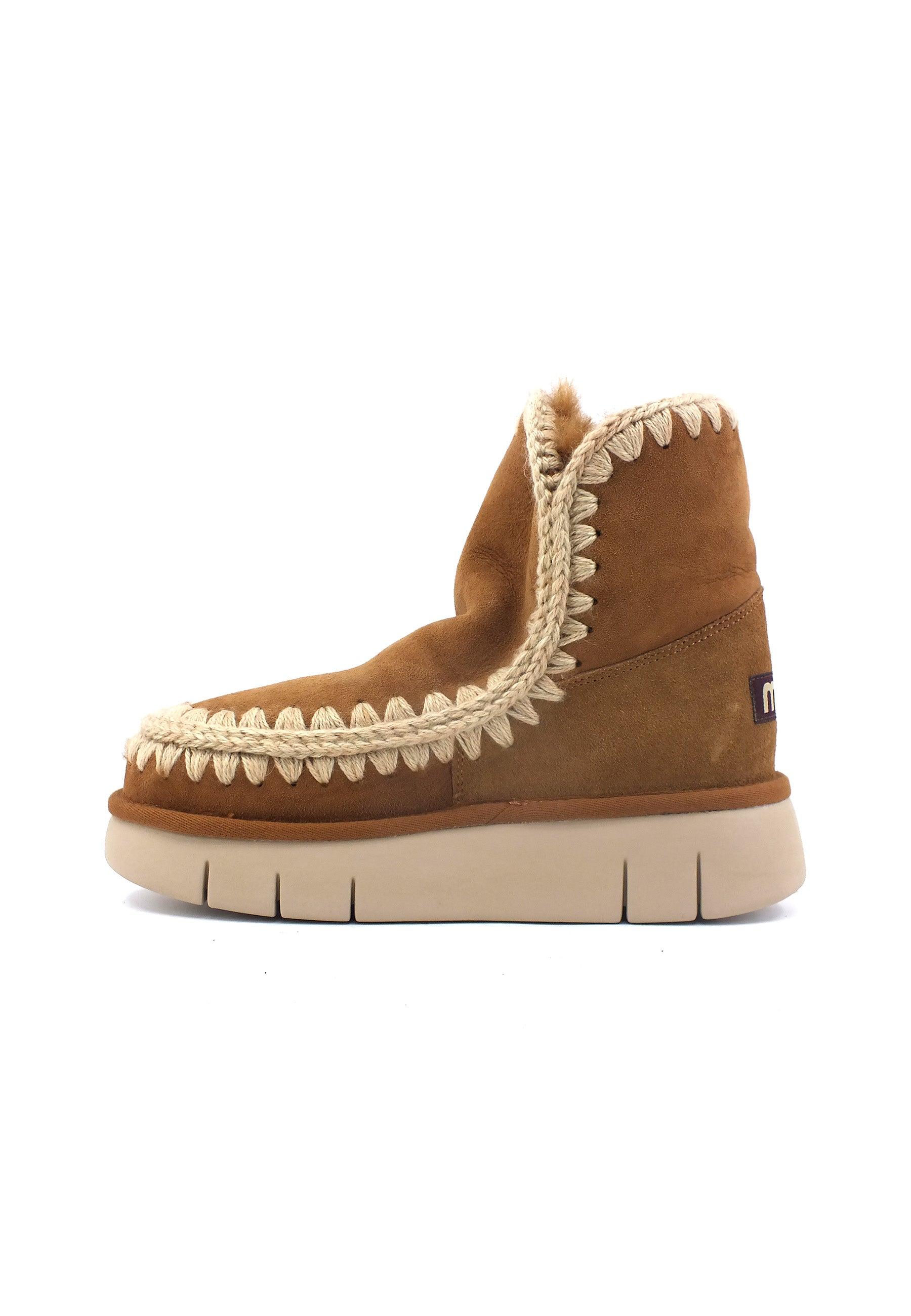 MOU Eskimo Bounce Stivaletto Pelo Donna Cognac MU.FW531002A - Sandrini Calzature e Abbigliamento