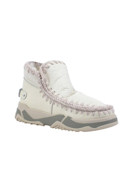 MOU Eskimo Trainer Stivaletto Pelo Donna Waxi White MU.FW201013C - Sandrini Calzature e Abbigliamento