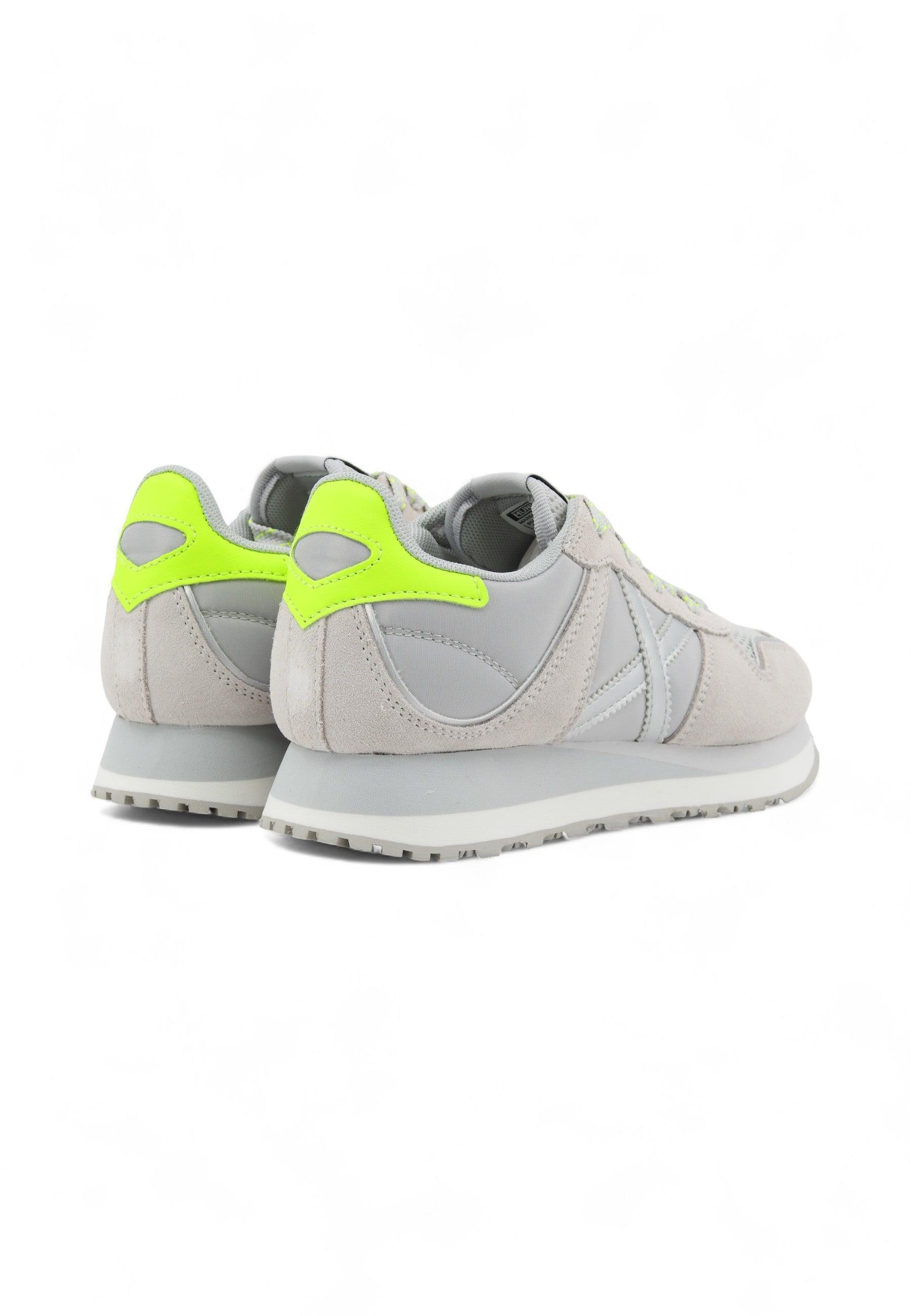 MUNICH Massana Sky 209 Sneaker Donna Silver Beige Verde Fluo 8810209 - Sandrini Calzature e Abbigliamento