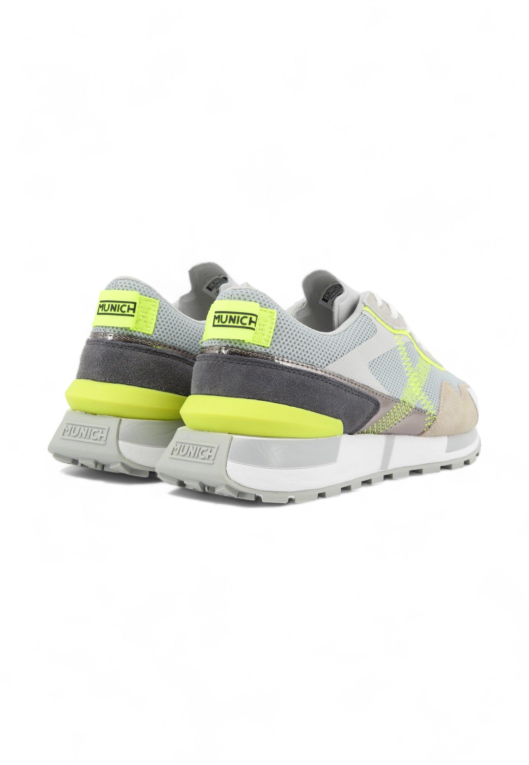 MUNICH Pulsar 03 Sneaker Donna Grey Verde Fluo 8211003 - Sandrini Calzature e Abbigliamento