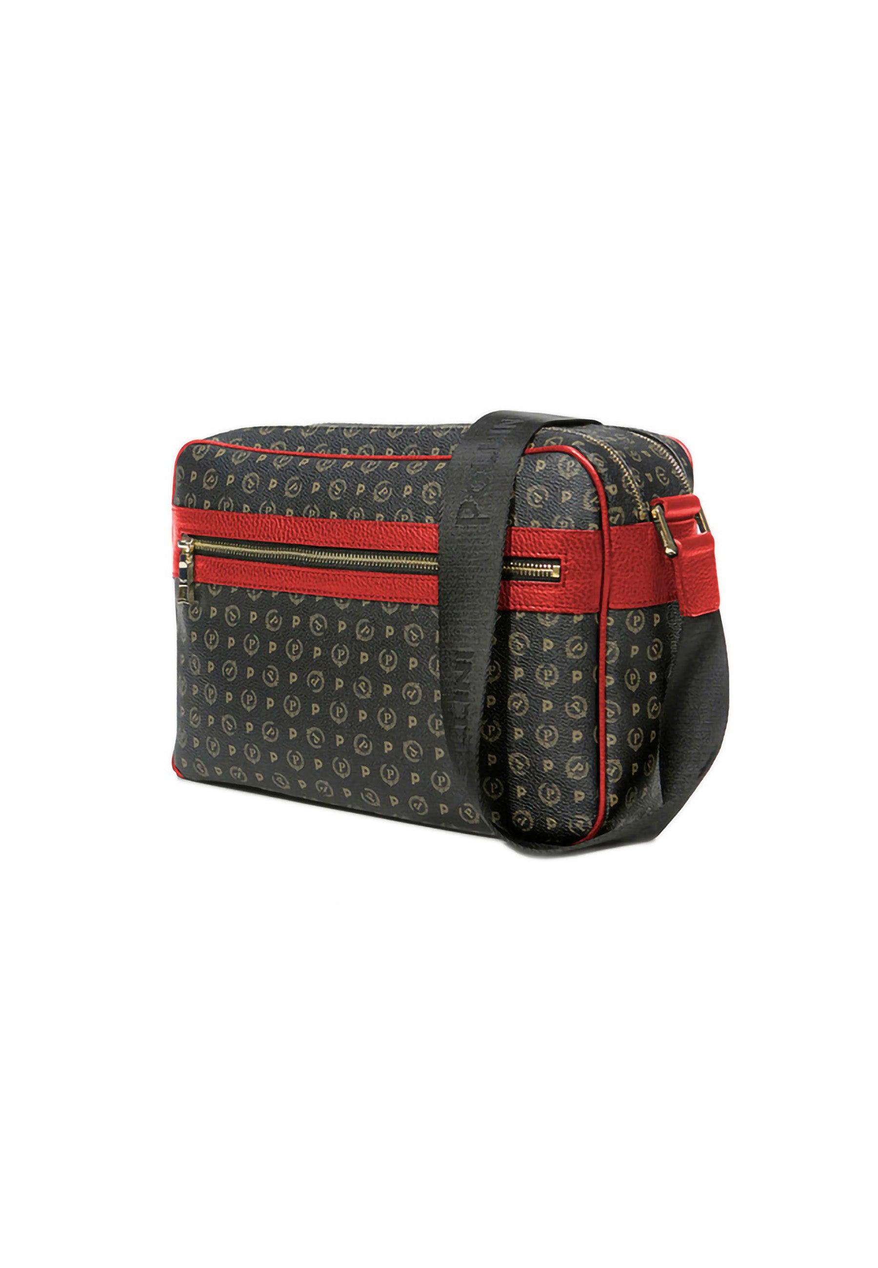 POLLINI Borsa Tracolla Messenger Nero Rosso TE8402PP02Q1100B - Sandrini Calzature e Abbigliamento