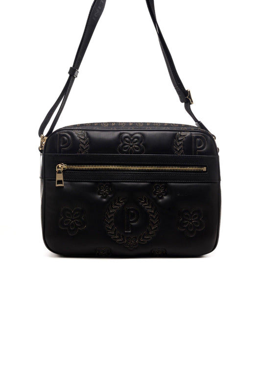 POLLINI Borsa Tracolla Messenger Nero TE8402PP02Q2800A - Sandrini Calzature e Abbigliamento