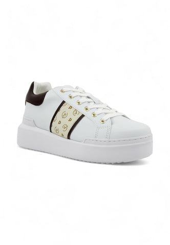 POLLINI Sneaker Donna Marrone Bianco TA15034G07Q1A10D - Sandrini Calzature e Abbigliamento