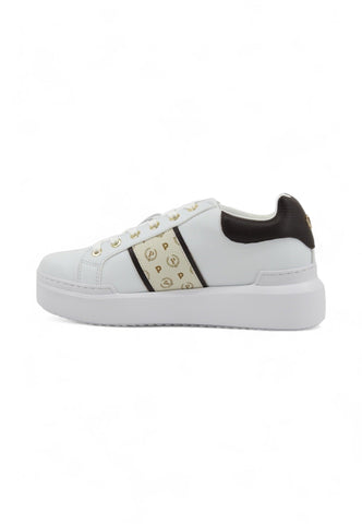 POLLINI Sneaker Donna Marrone Bianco TA15034G07Q1A10D - Sandrini Calzature e Abbigliamento