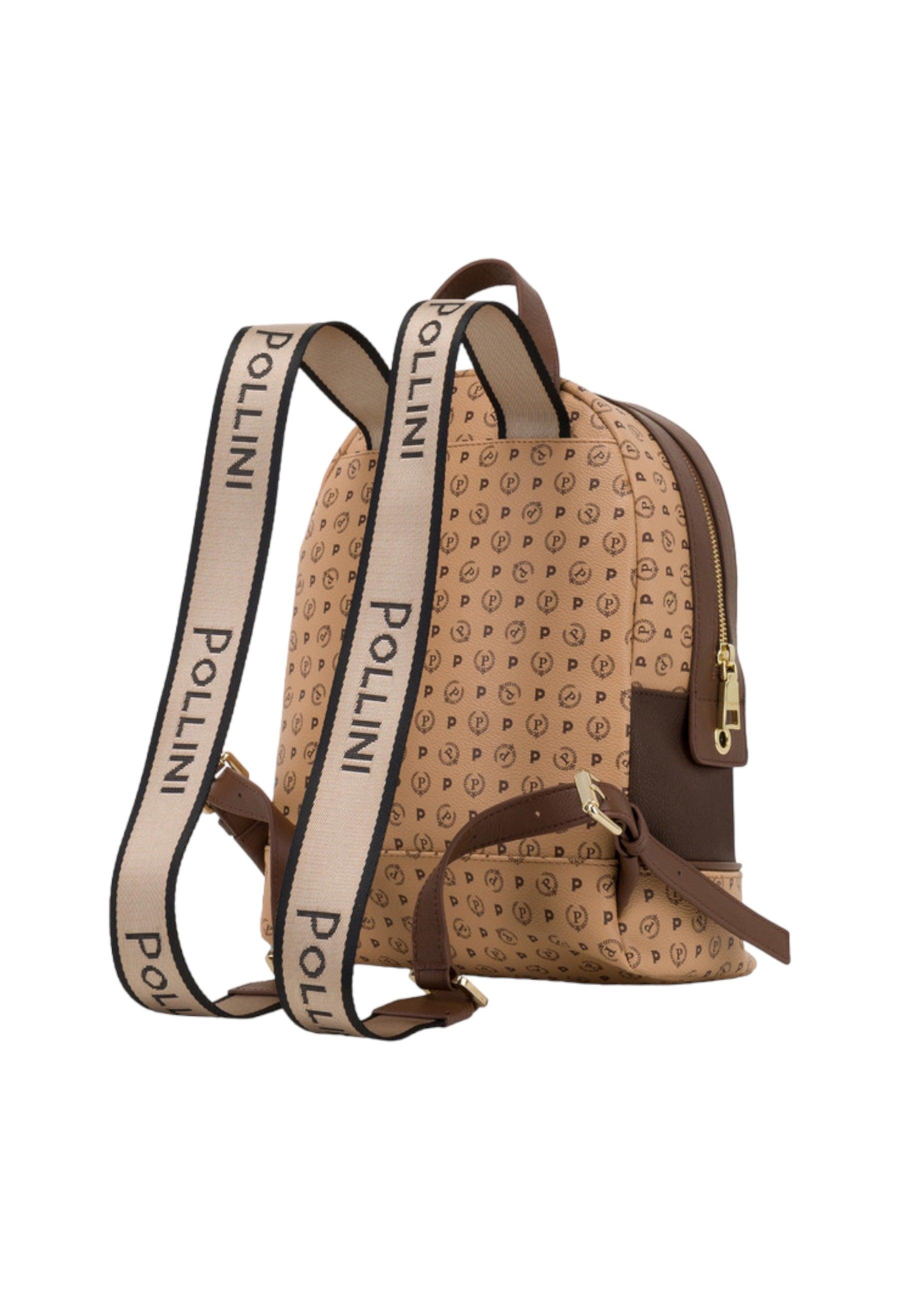 POLLINI Zaino Donna Crema Marrone TE8432PP07Q1E11A - Sandrini Calzature e Abbigliamento