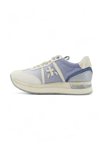 PREMIATA Sneaker Donna Blue Beige CONNY-6672 - Sandrini Calzature e Abbigliamento