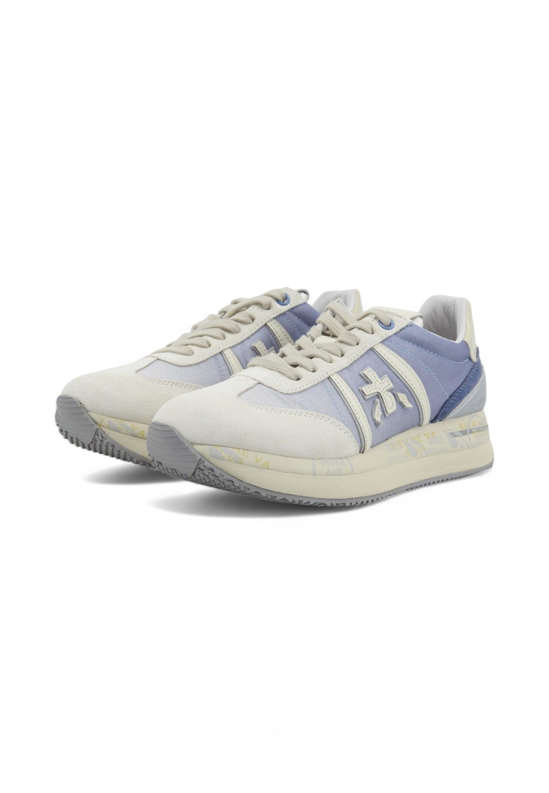 PREMIATA Sneaker Donna Blue Beige CONNY-6672 - Sandrini Calzature e Abbigliamento