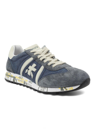 PREMIATA Sneaker Uomo Blu Denim Cream LUCY-6620 - Sandrini Calzature e Abbigliamento