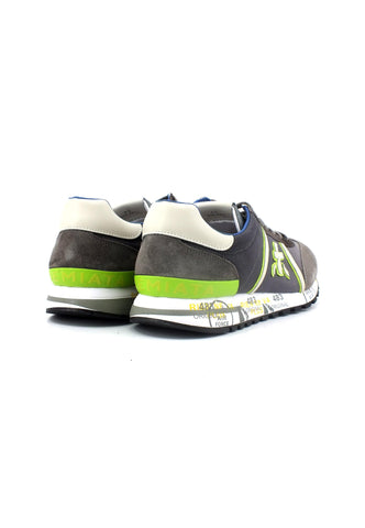 PREMIATA Sneaker Uomo Grey Yellow Fluo LUCY-5903 - Sandrini Calzature e Abbigliamento