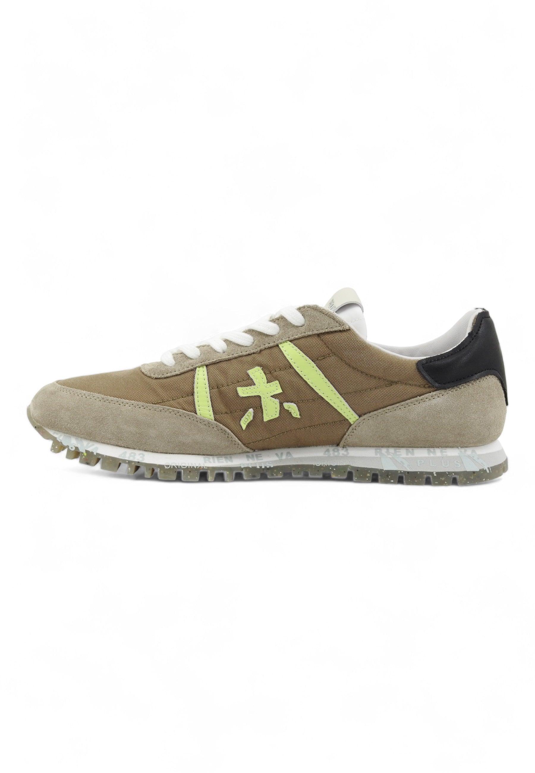 PREMIATA Sneaker Uomo Marrone Verde Grigio SEAN-6639 - Sandrini Calzature e Abbigliamento