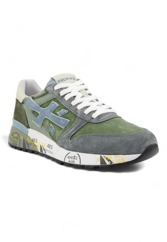 PREMIATA Sneaker Uomo Verde Grigio MICK-6617 - Sandrini Calzature e Abbigliamento