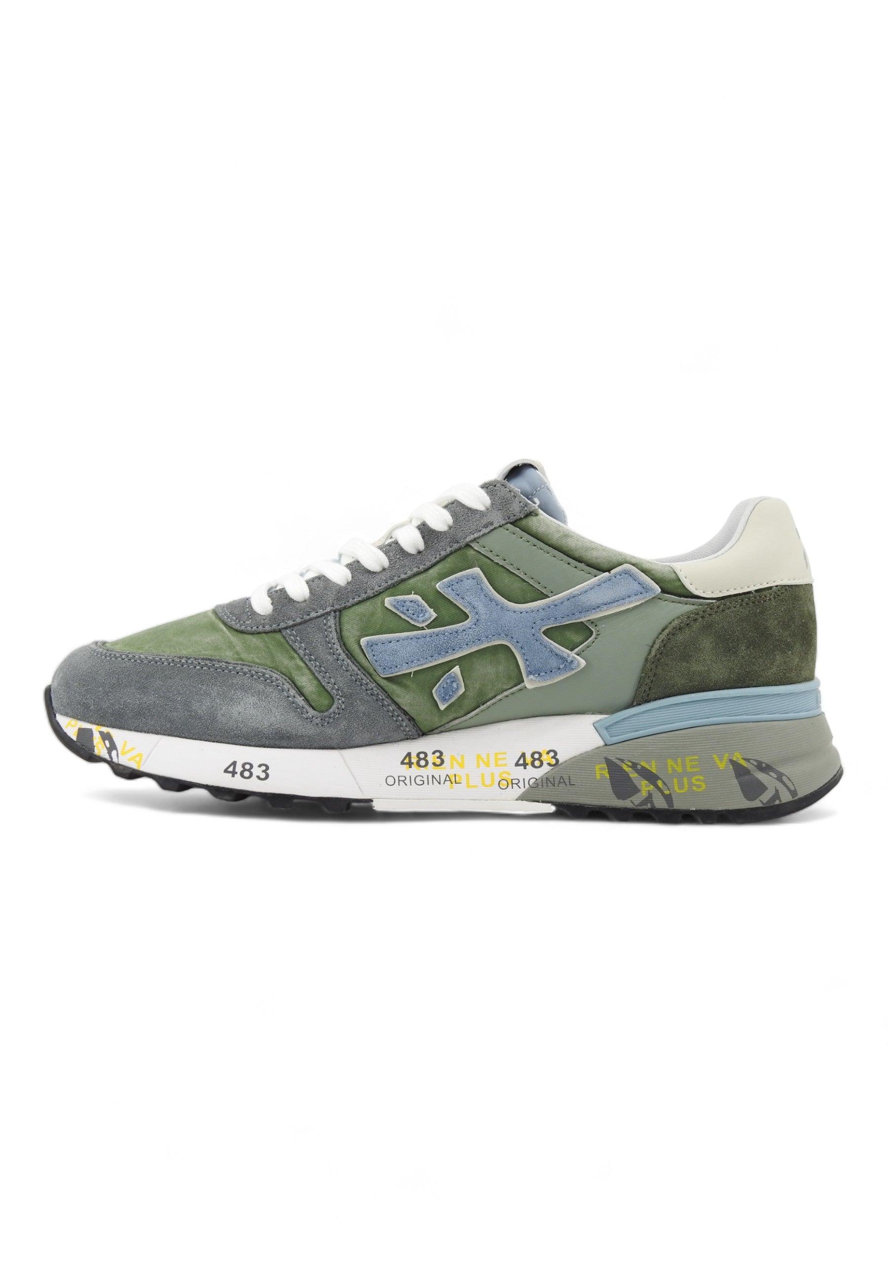 PREMIATA Sneaker Uomo Verde Grigio MICK-6617 - Sandrini Calzature e Abbigliamento