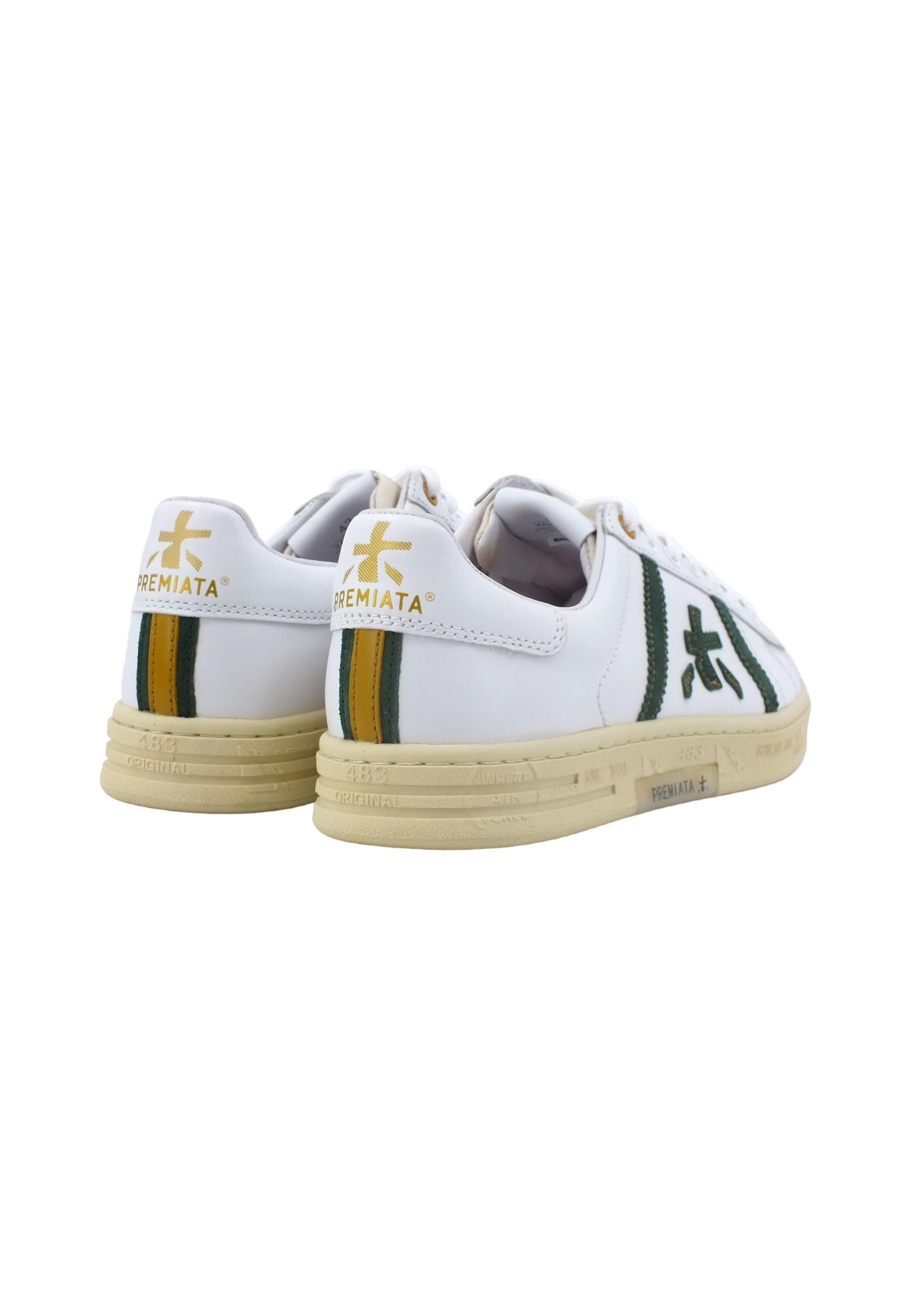 PREMIATA Sneaker Uomo White Green RUSSELL-6432 - Sandrini Calzature e Abbigliamento