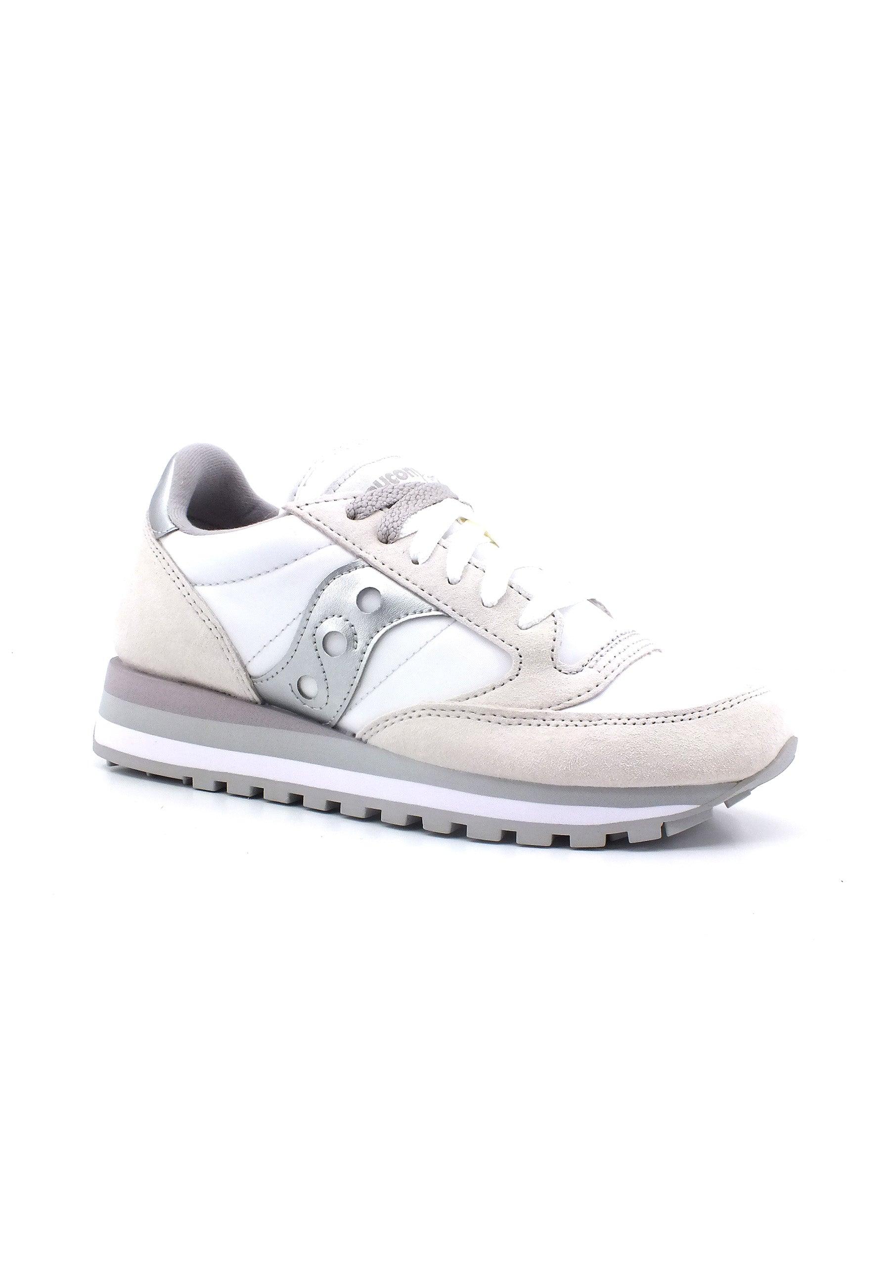 SAUCONY Jazz Triple Sneaker Donna White Silver S60530-16 - Sandrini Calzature e Abbigliamento