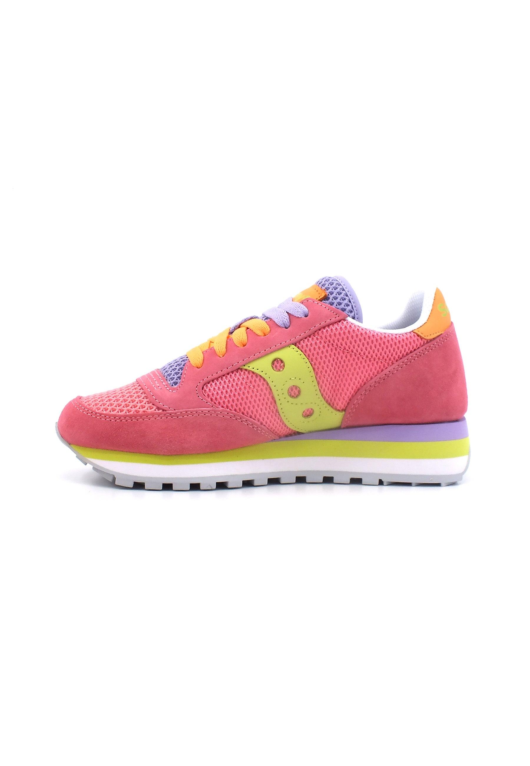 SAUCONY Jazz Triple Summer Sneaker Donna Light Pink Lime S60766-1 - Sandrini Calzature e Abbigliamento