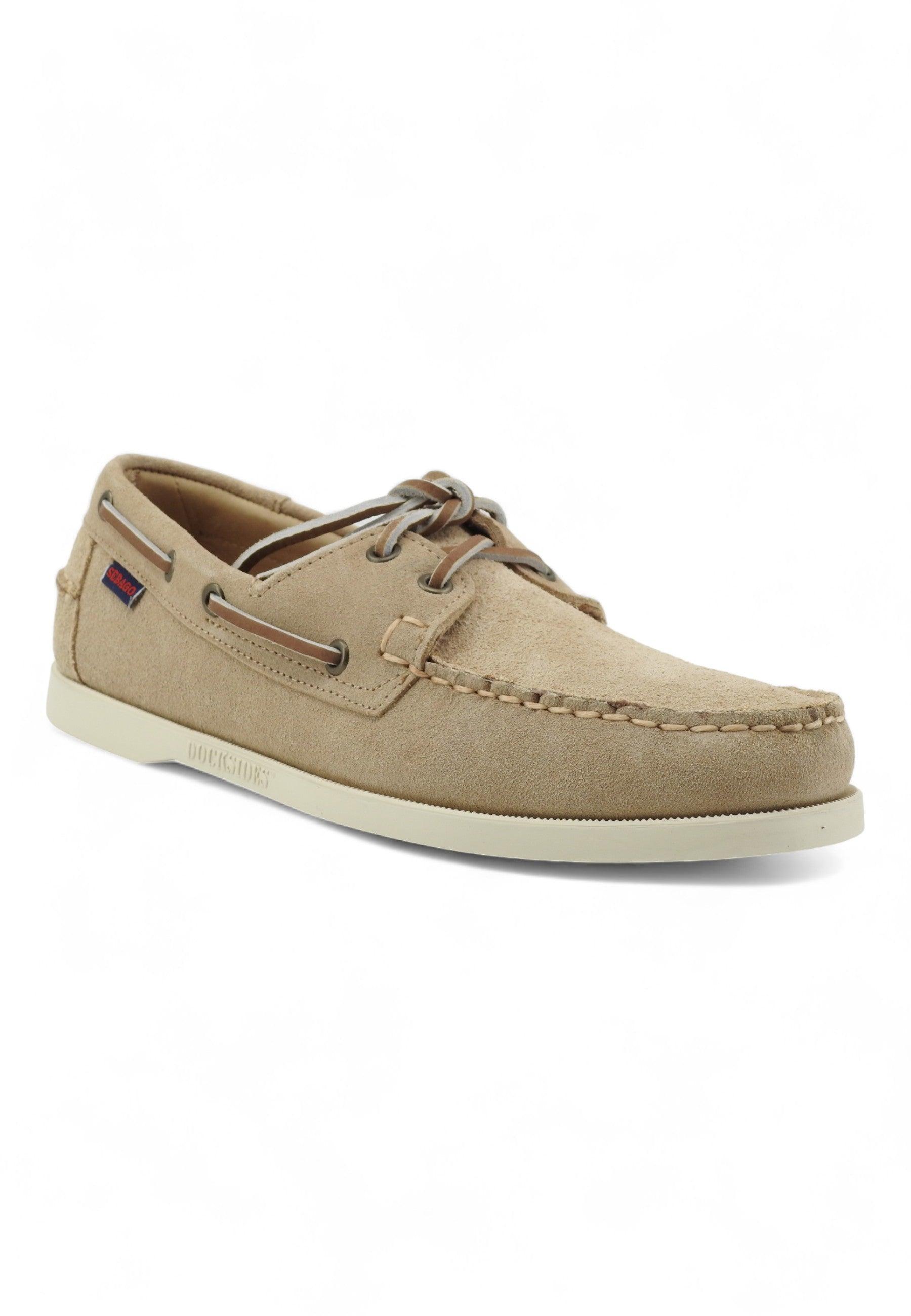 SEBAGO Mocassino Vela Uomo Beige Camel 7111PTW-906 - Sandrini Calzature e Abbigliamento