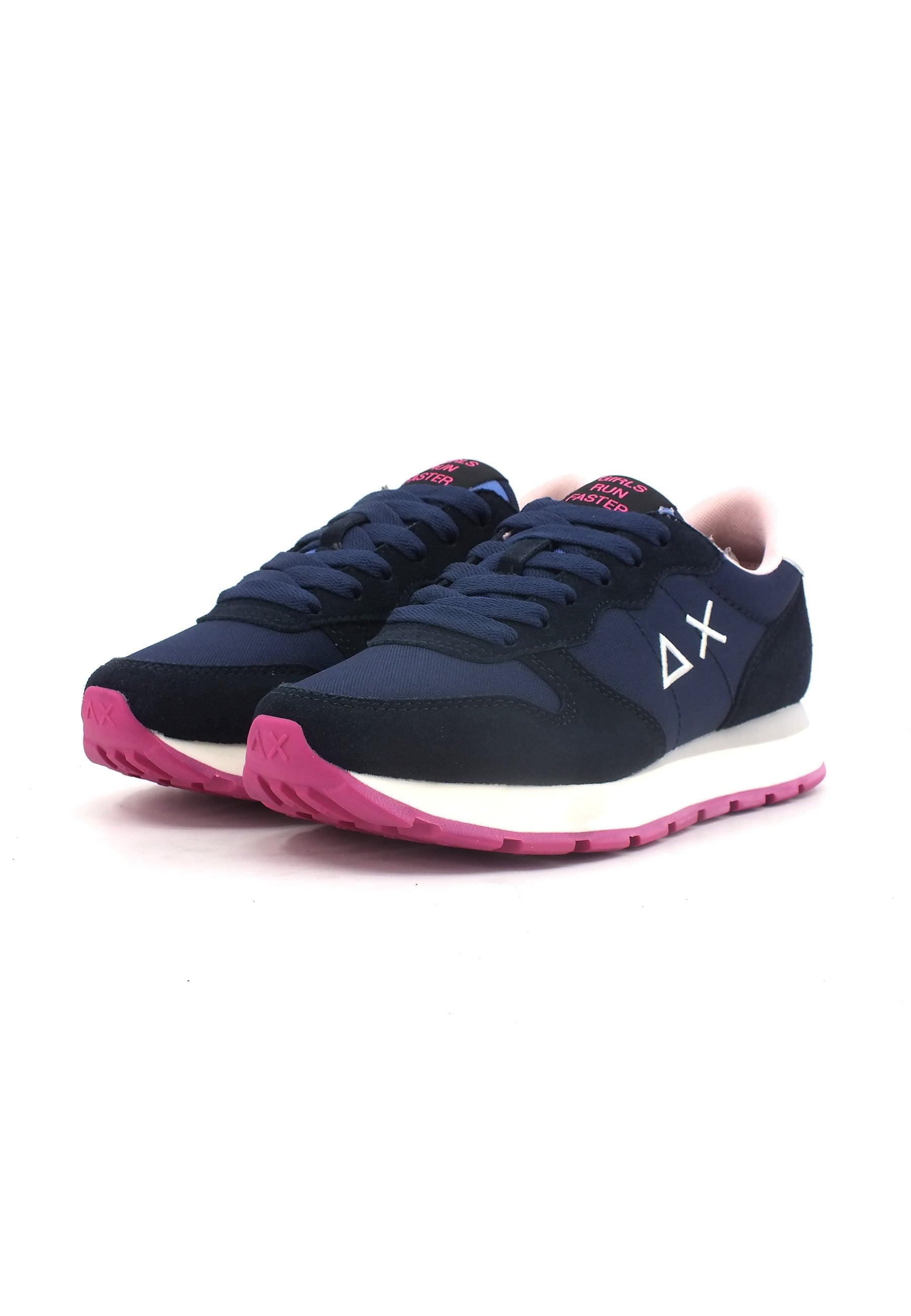 SUN68 Ally Solid Sneaker Donna Navy Blue Z43201 - Sandrini Calzature e Abbigliamento