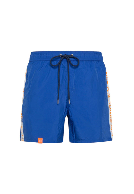 SUN68 Beachwear Costume Banda Fluo Blu H33109 - Sandrini Calzature e Abbigliamento