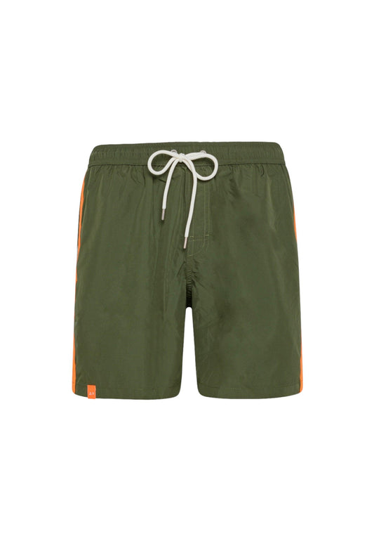 SUN68 Beachwear Costume Banda Fluo Verde Scuro H33109 - Sandrini Calzature e Abbigliamento