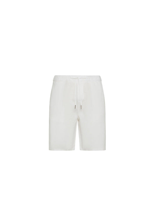 SUN68 Beachwear Pantalone Corto Bermuda Lino Bianco S34124 - Sandrini Calzature e Abbigliamento