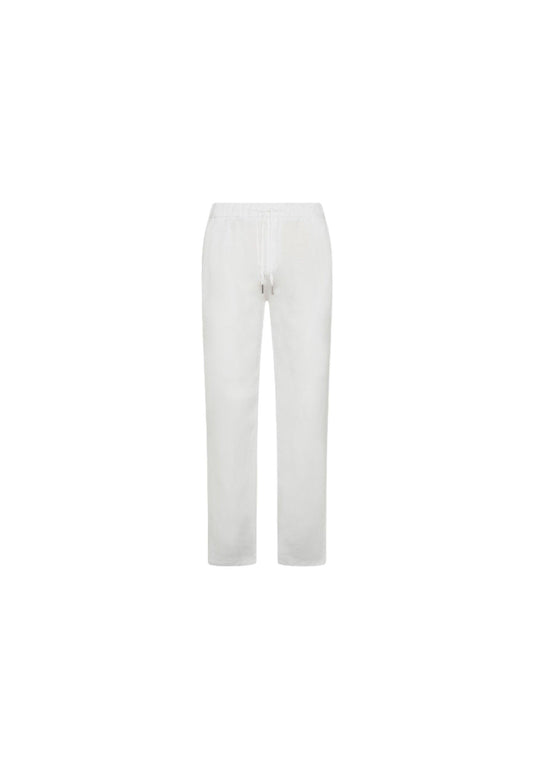 SUN68 Beachwear Pantalone Lino Bianco S34125 - Sandrini Calzature e Abbigliamento