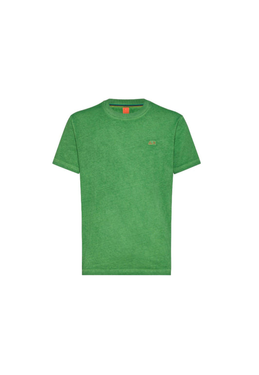 SUN68 Beachwear T-Shirt Maglietta Logo Verde Prato T34145 - Sandrini Calzature e Abbigliamento