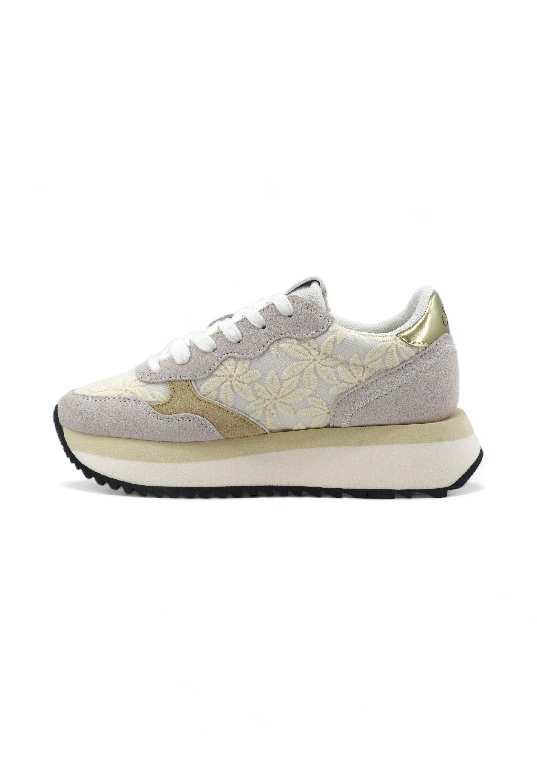 SUN68 Big Lace Sneaker Donna Bianco Z34209 - Sandrini Calzature e Abbigliamento