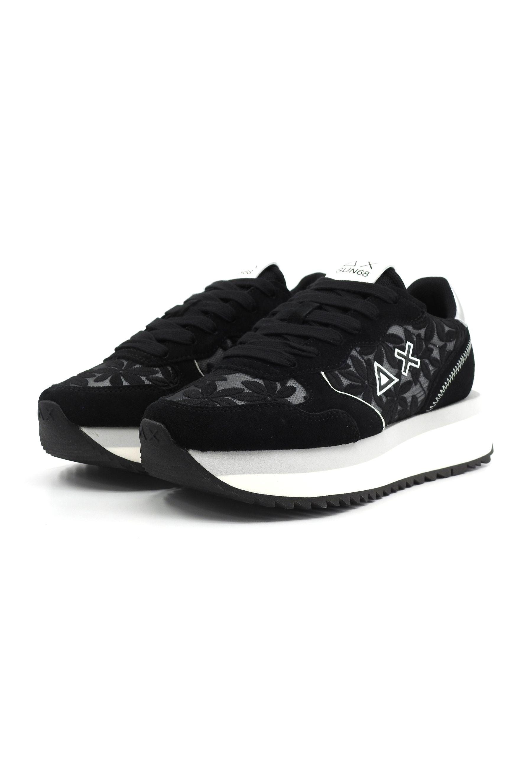 SUN68 Big Lace Sneaker Donna Nero Z34209 - Sandrini Calzature e Abbigliamento