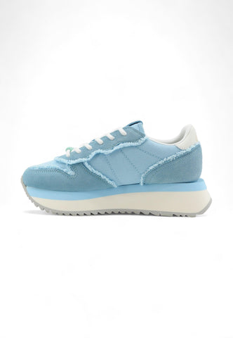 SUN68 Big Stargirl Sneaker Donna Azzurro Z34216 - Sandrini Calzature e Abbigliamento