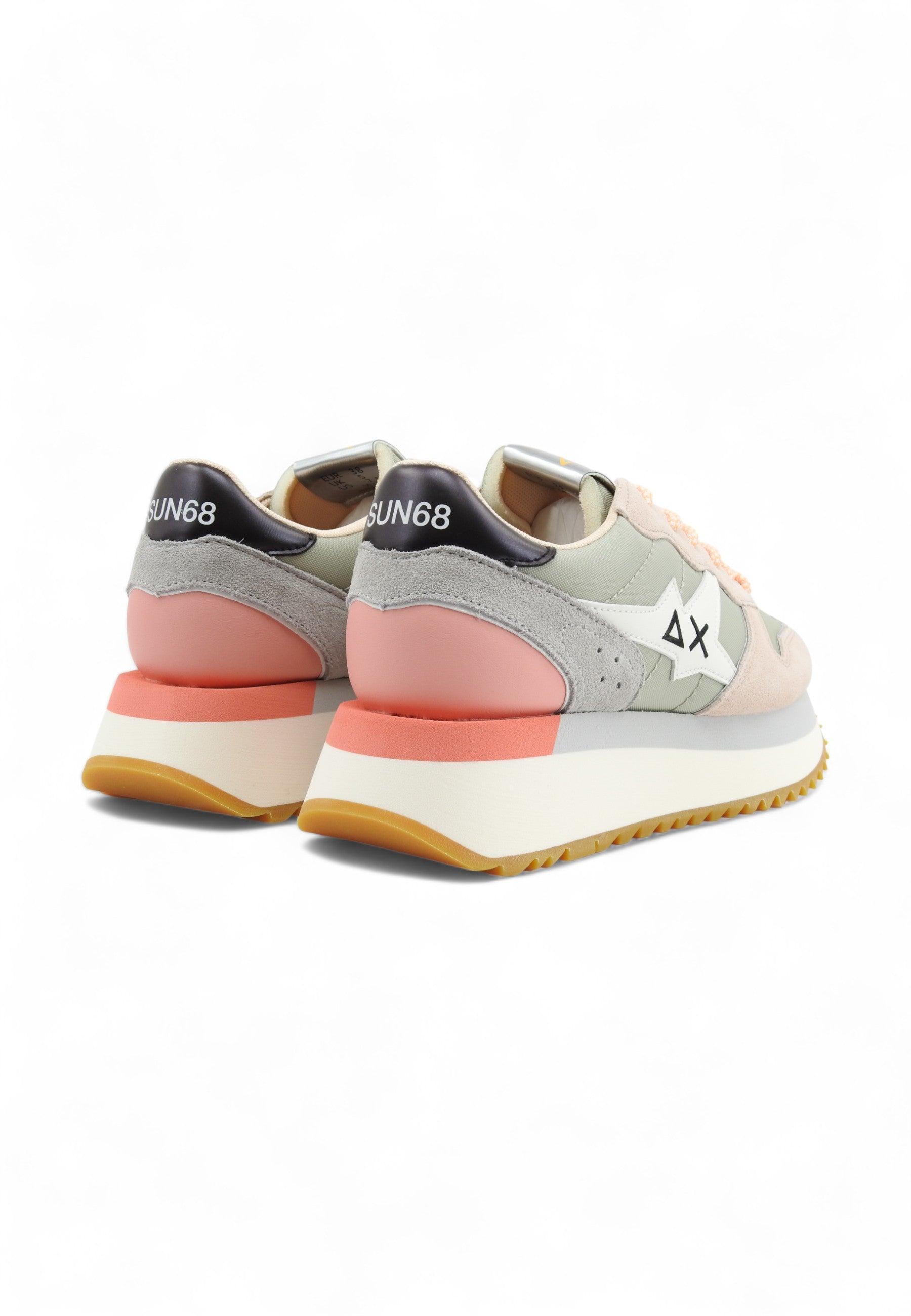 SUN68 Big Stargirl Sneaker Donna Grigio Chiaro Z34214 - Sandrini Calzature e Abbigliamento