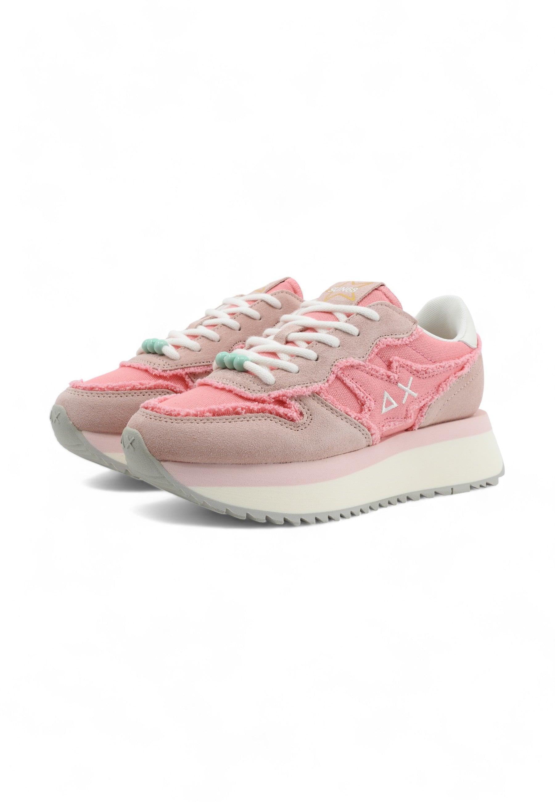 SUN68 Big Stargirl Sneaker Donna Rosa Z34216 - Sandrini Calzature e Abbigliamento