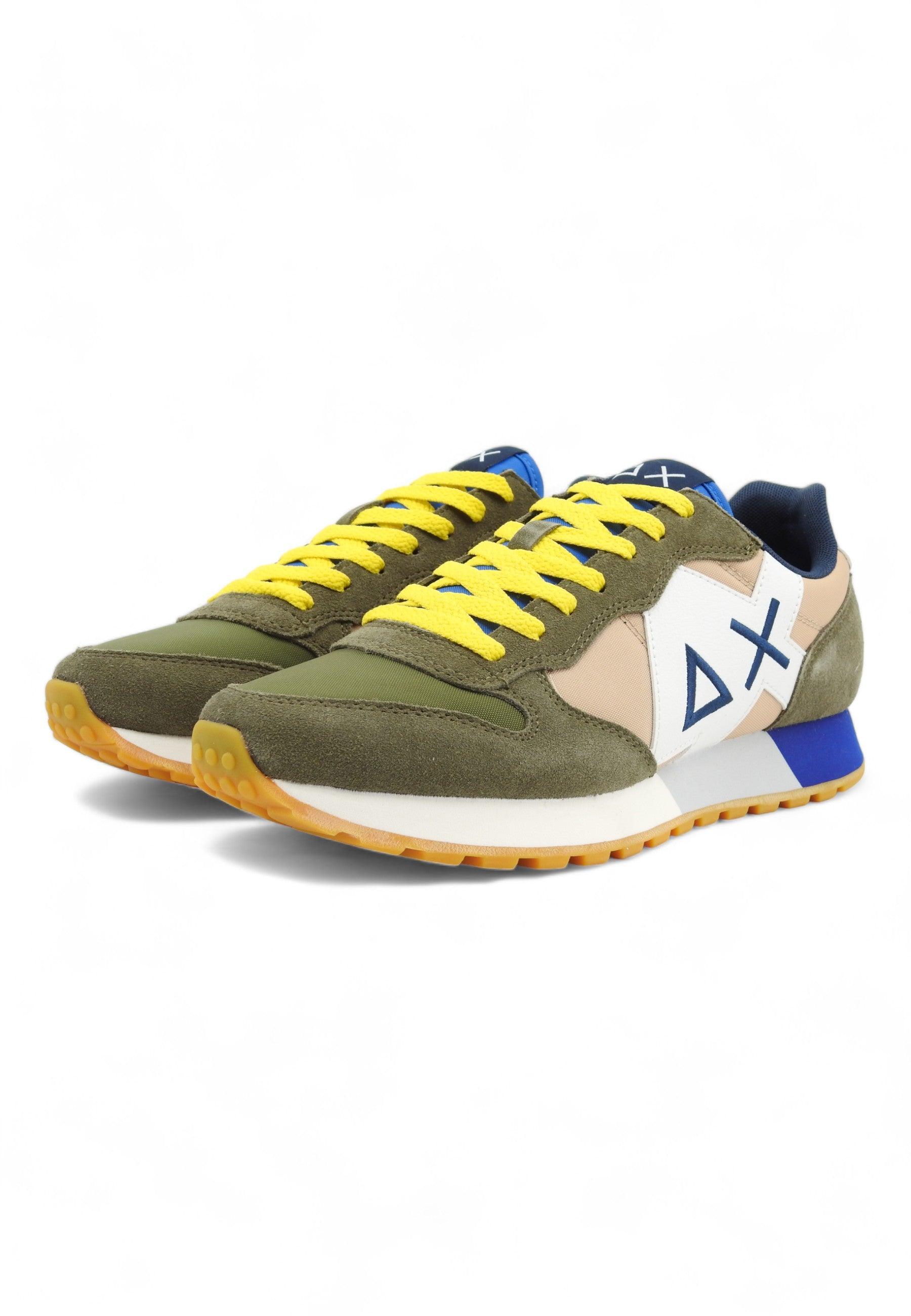 SUN68 Jaki Bicolor Sneaker Uomo Militare Beige Z34112 - Sandrini Calzature e Abbigliamento