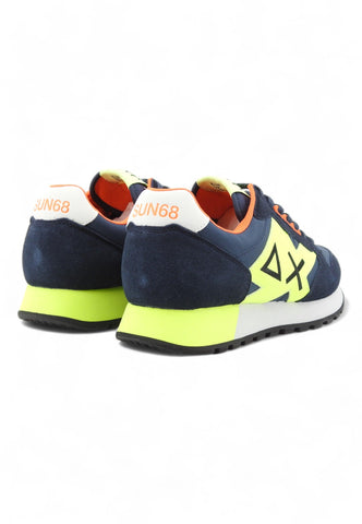 SUN68 Jaki Fluo Sneaker Uomo Navy Blue Z34113 - Sandrini Calzature e Abbigliamento