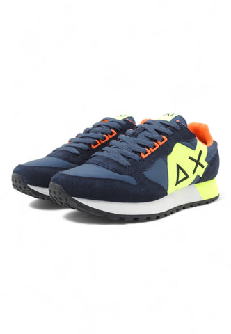 SUN68 Jaki Fluo Sneaker Uomo Navy Blue Z34113 - Sandrini Calzature e Abbigliamento