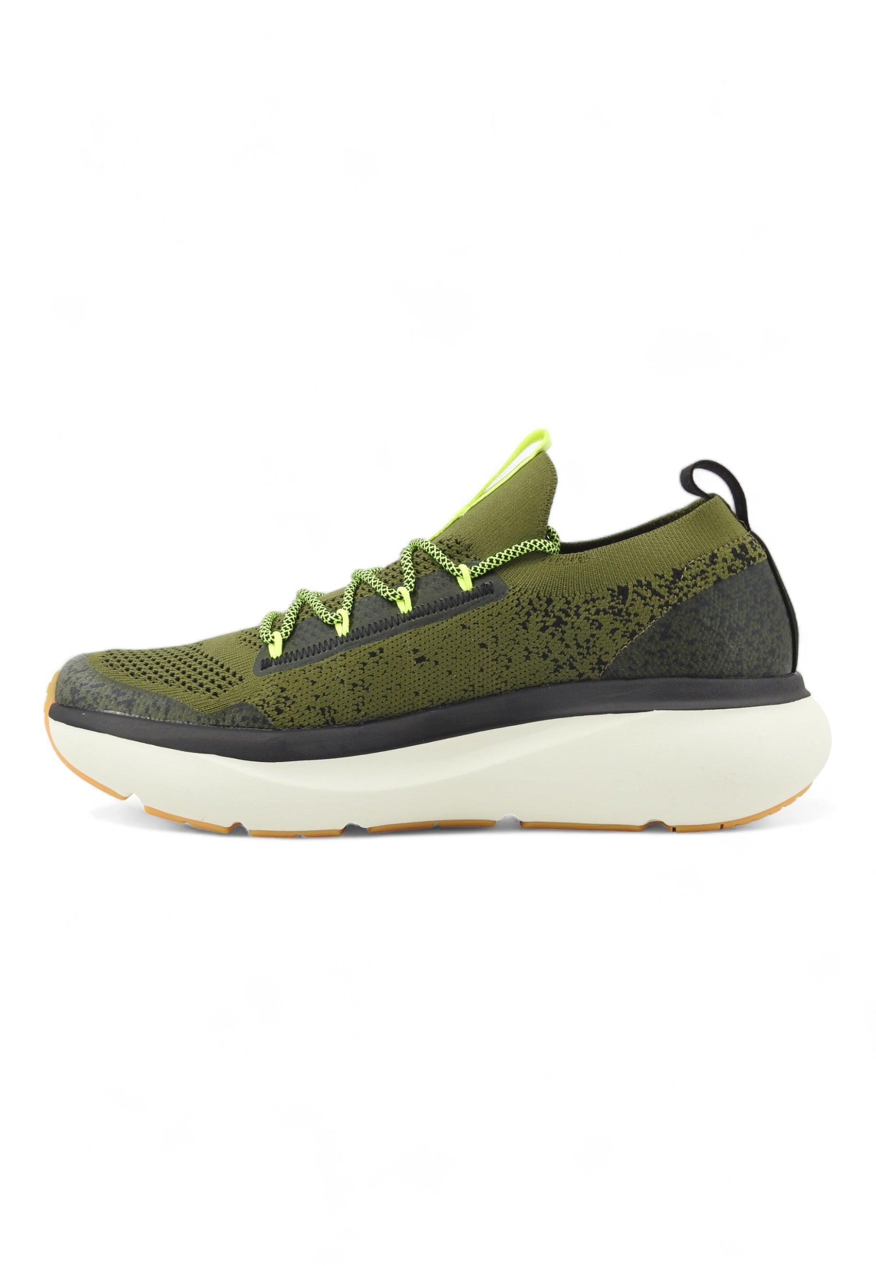 SUN68 Jupiter Knit Sneaker Uomo Militare Verde Z34127 - Sandrini Calzature e Abbigliamento