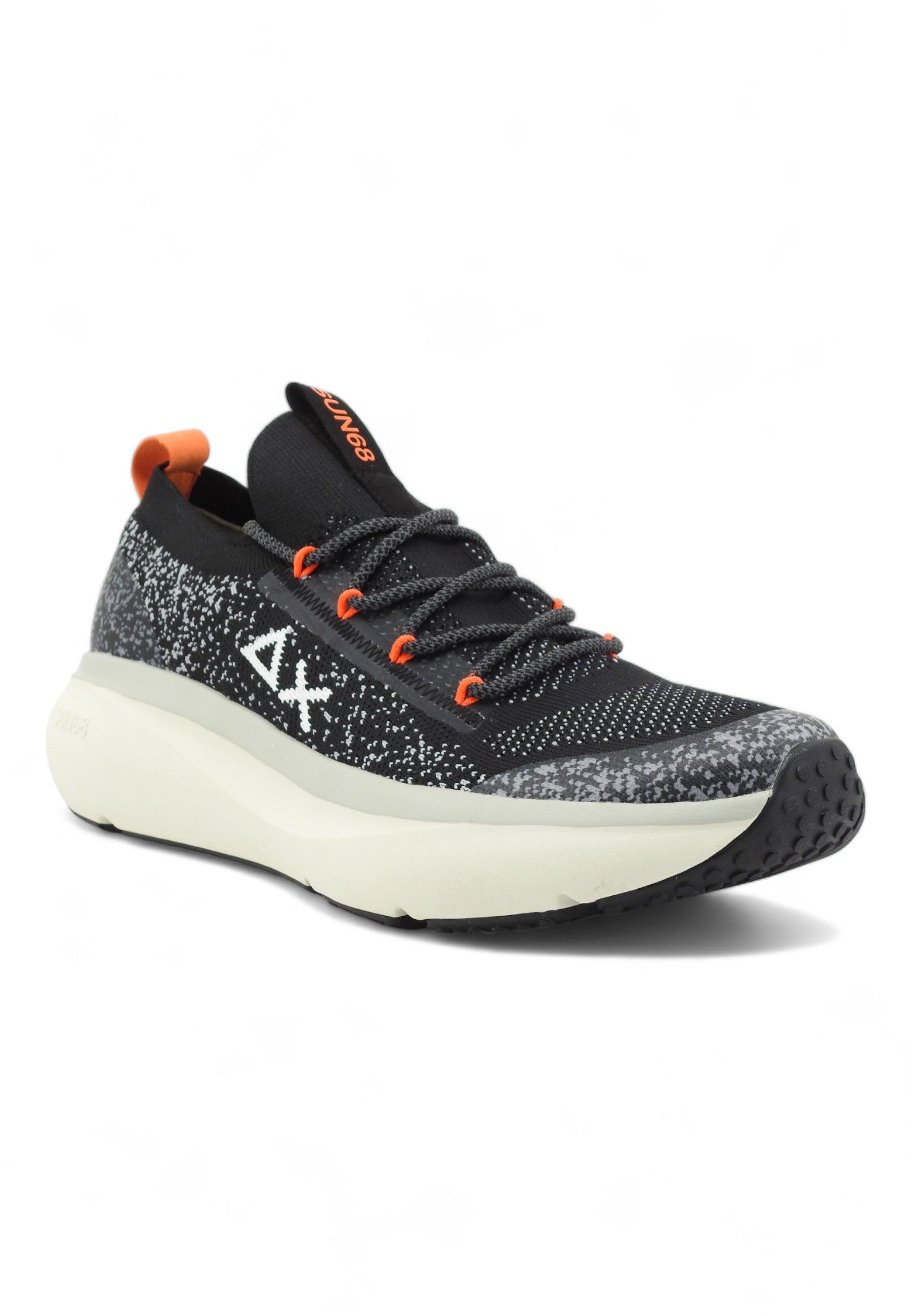 SUN68 Jupiter Knit Sneaker Uomo Nero Z34127 - Sandrini Calzature e Abbigliamento