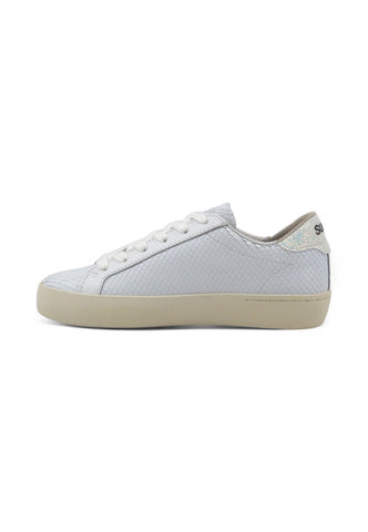 SUN68 Katy Leather Sneaker Donna Bianco Argento Z34225 - Sandrini Calzature e Abbigliamento