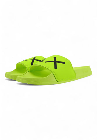 SUN68 Slippers Ciabatta Uomo Giallo Fluo X34103 - Sandrini Calzature e Abbigliamento