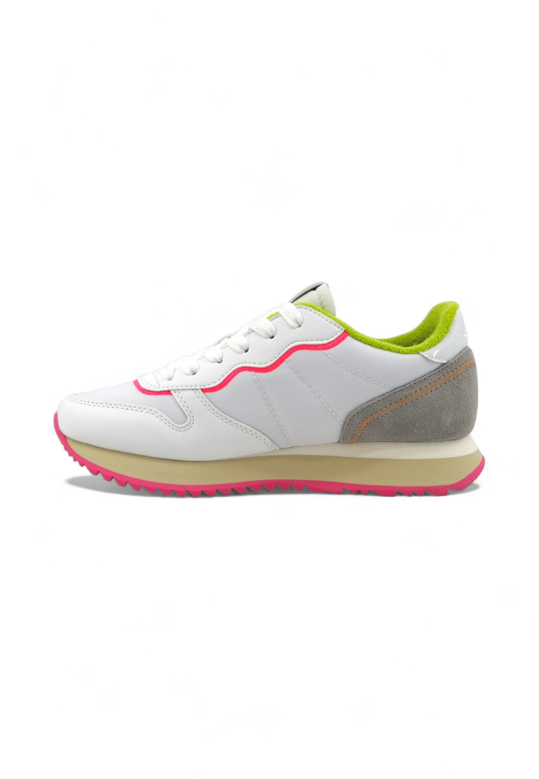 SUN68 Stargirl Fluo Details Sneaker Donna Bianco Z34213 - Sandrini Calzature e Abbigliamento